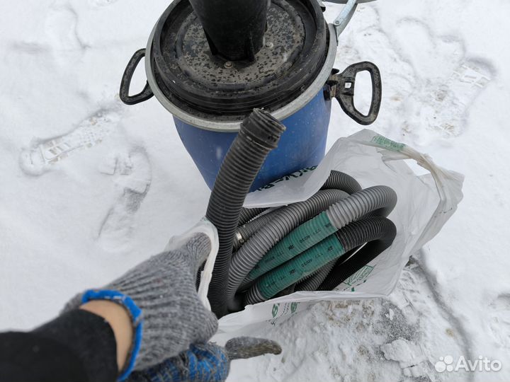 Циклон для пылесоса с бочкой и шлангами