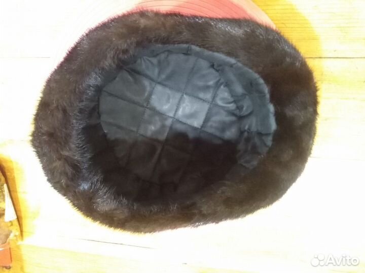 Норковая кепка, размер 52