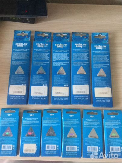 Сочи 2014 цветные карандаши 11 пачек