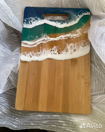 Разделочная доска из эпоксидной смолы