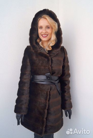 Шуба из экомеха