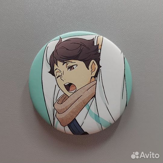 Аниме брелок, значки, haikyuu, ойкава, кенма