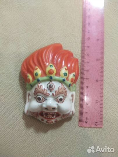Фарфоровая маска бога огня Махакала