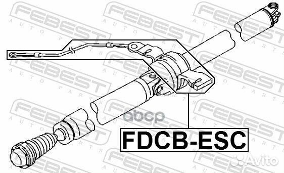 Fdcb-ESC Подшипник подвесной ford escape 07-12