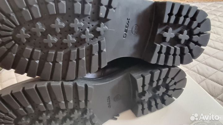 Ботинки берцы geox, размер 39, черный