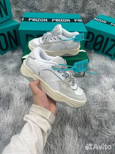 Дутыши Puma 180 tones Белые Оригинал Poizon