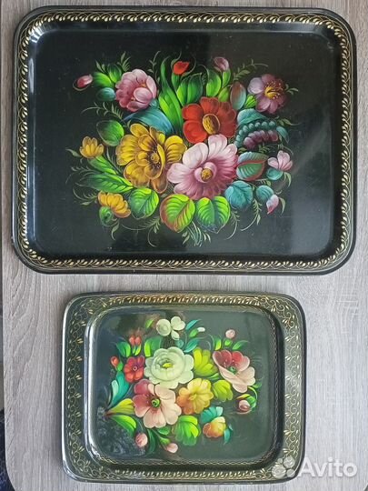Подносы расписные