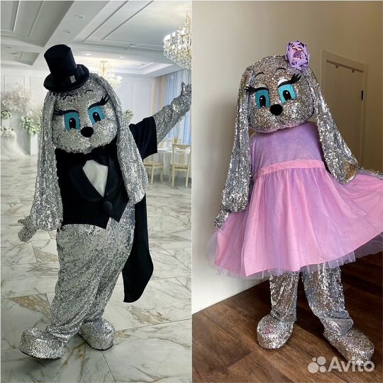 Ростовые куклы Мишка Зайка