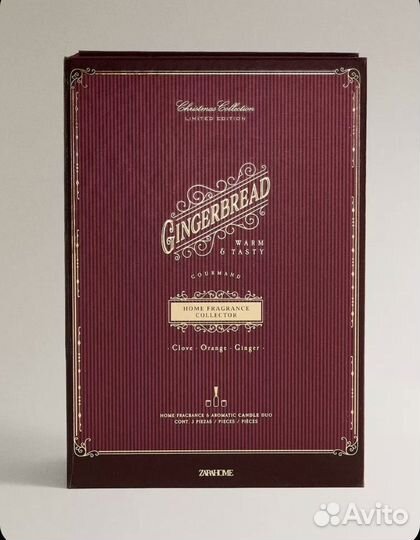 Zara Home gingerbread Набор диффузор + 2 свечи