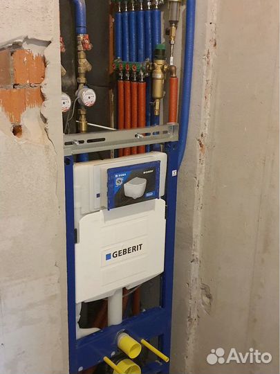 Установка унитаза, инсталляции. Сантехник