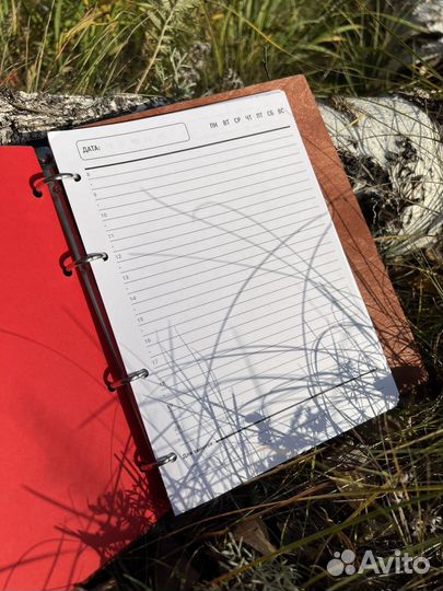 Блокнот ежедневник деревянный День Учителя