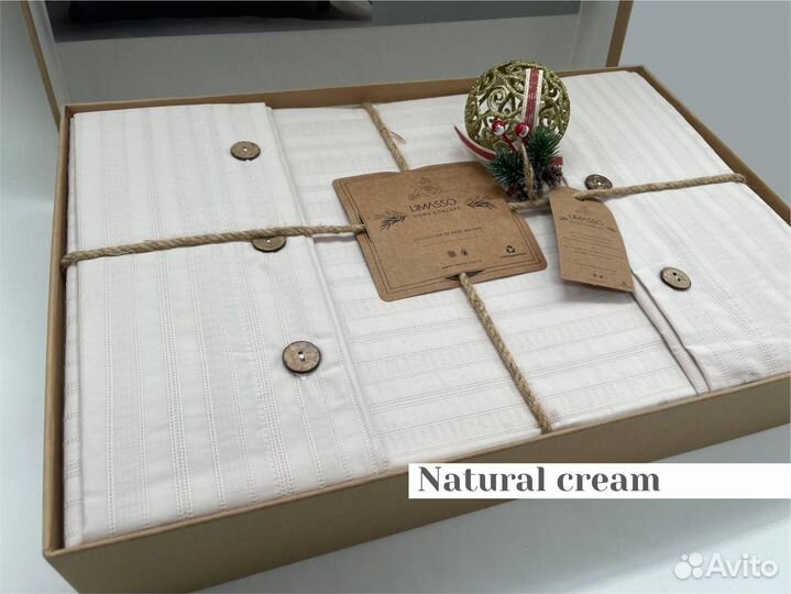 Вареный хлопок. Постельное белье Евро (Турция)