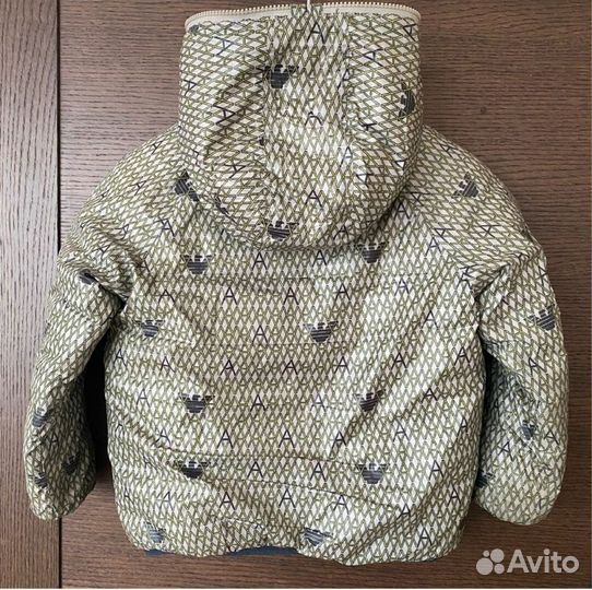 Детский пуховик Armani junior двусторонний