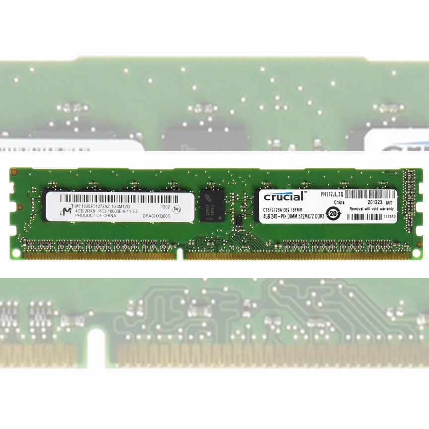 [CT51272BA1339.18FMR] Оперативная Память Crucial 4gb Ct51272ba1339.18fmr