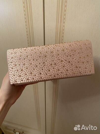 Клатч розовый пудровый