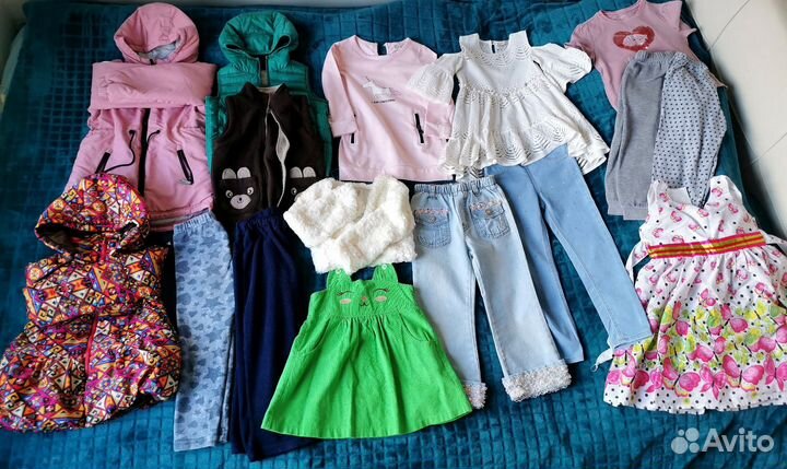 Вещи пакетом для девочки 92 98 104