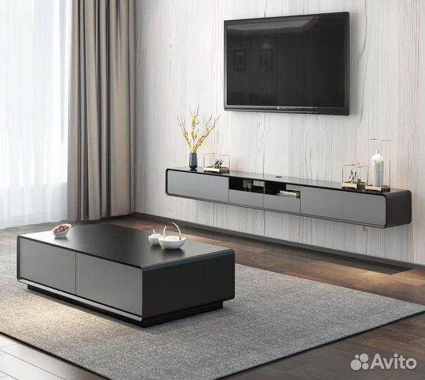 Дизайнерская подвесная тв тумба