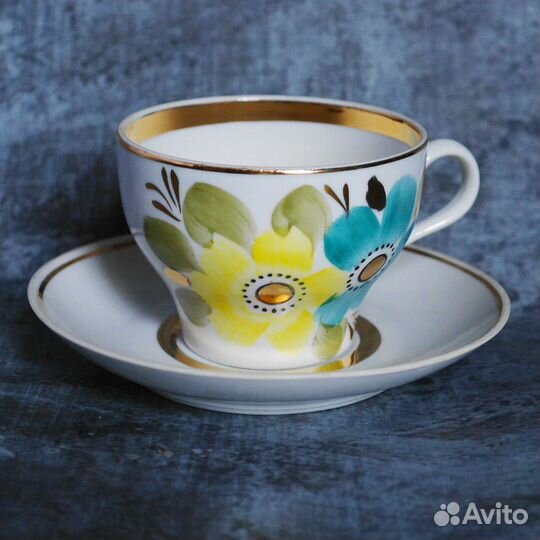 Чайная пара 64-го года (кружка и блюдце)