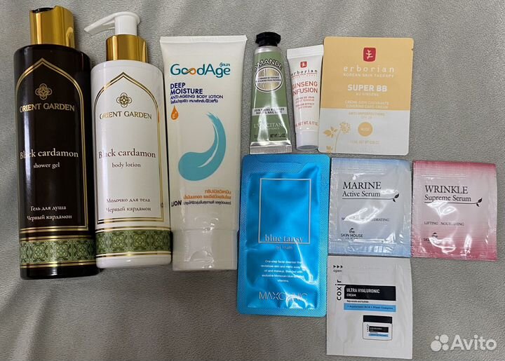 Набор уходовой косметики - полноразмеры и пробники
