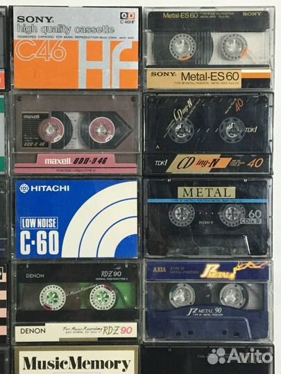 Аудиокассеты бу производство япония