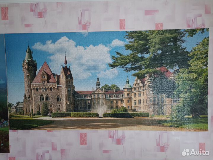 Картина из пазла (готовая), разные. Пазл большой