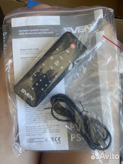 Bluetooth калонка/Акустическая система sven ps-670