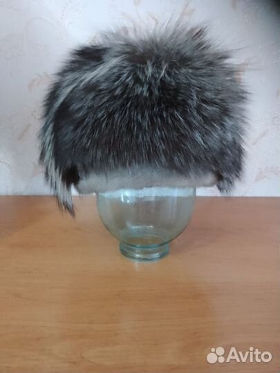Шапка женская чернобурка- норка