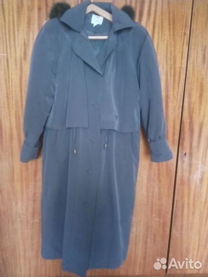 Пальто женское утепленное с капюшоном