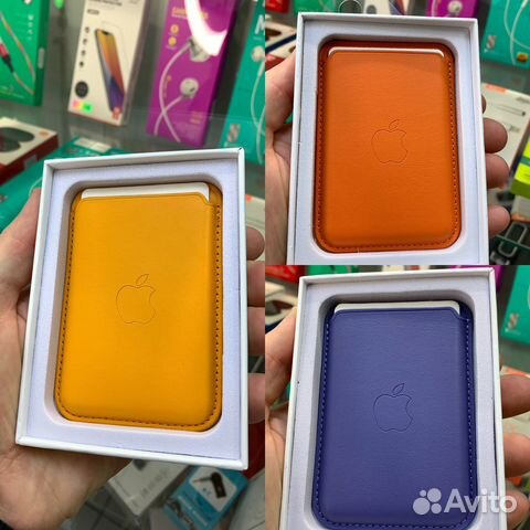 Магнитный чехол под карту на айфон