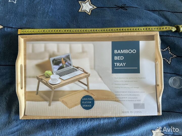 Поднос деревянный на ножках