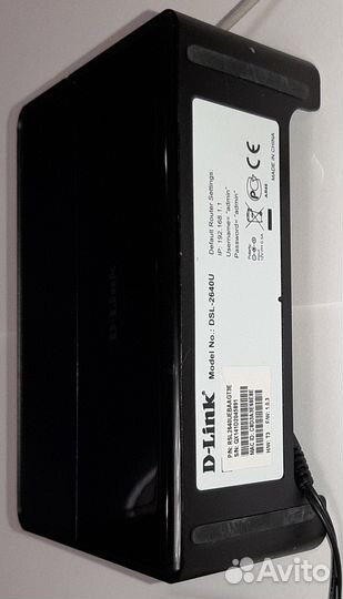 WiFi DSL роутер D-Link DSL-2640U RSL-2640uebaagt3E