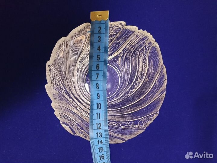 Стеклянная ваза ручной работы Финляндия