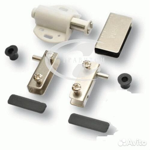 Петли комплект для 2 стекл дверей с лифтом хром