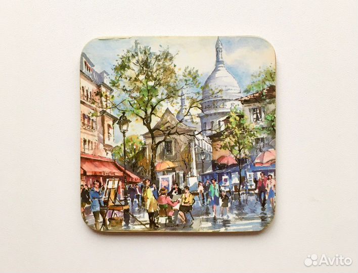 Подставки под бокалы Париж, Майорка, Анапа