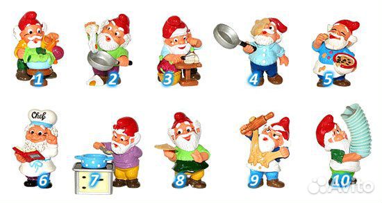 Киндер Гномы на кухне 1999