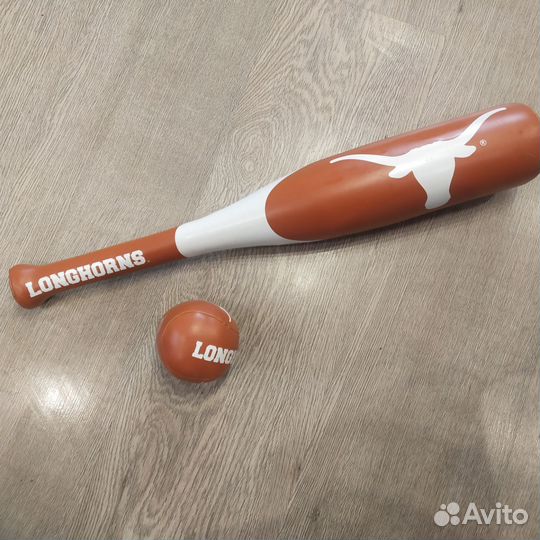 Бейсбольная бита и мяч сувенир из Техаса