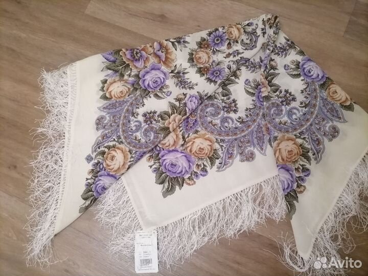 Павловопосадский платок шерсть новый