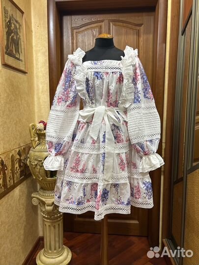 Zimmermann платье из чистого хлопка