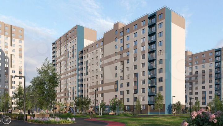 1-к. квартира, 34,4 м², 13/16 эт.