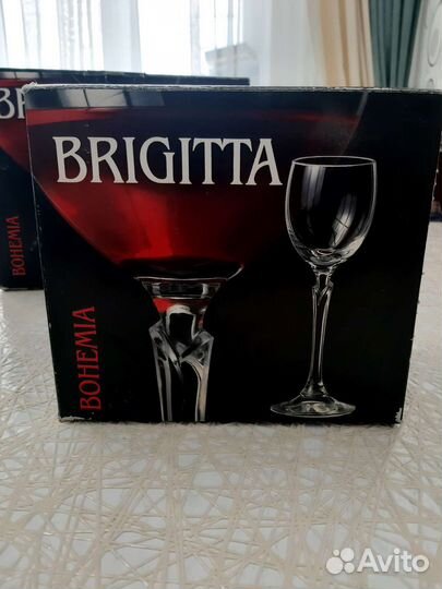 Фужеры рюмки богемия