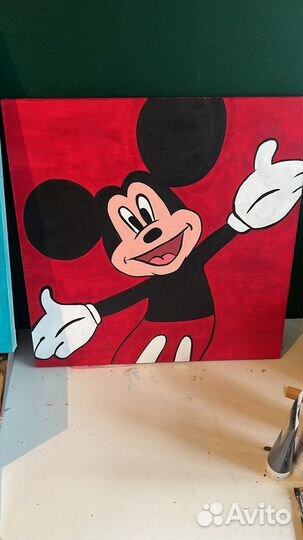 Картины на холсте Рик и Морти, Микки, Багз Банни