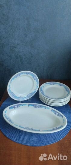 Набор селедочница и 7тарелок