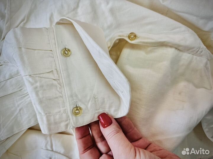 Военная парадная рубаха 1951г с воротничками