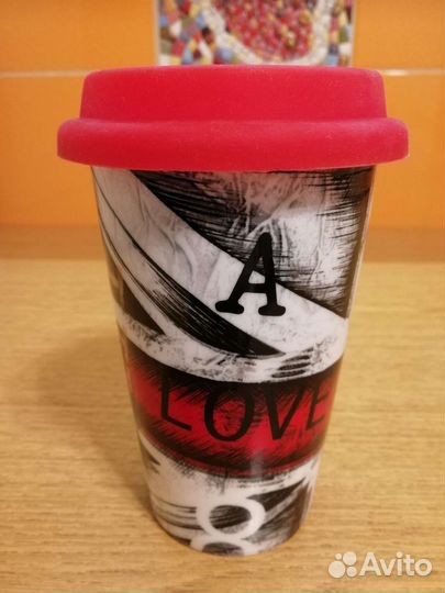 Кружка с резиновой крышкой Юнион Джек