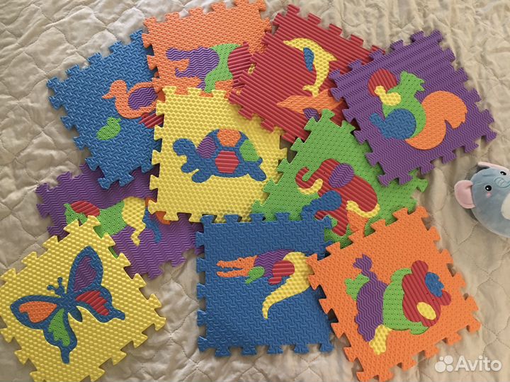 Детский коврик для ползания пазл
