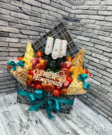 Мужской букет. Съедобный букет. Букет с пивом