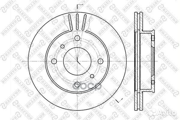 6020-2230V-SX диск тормозной передний Nissan P