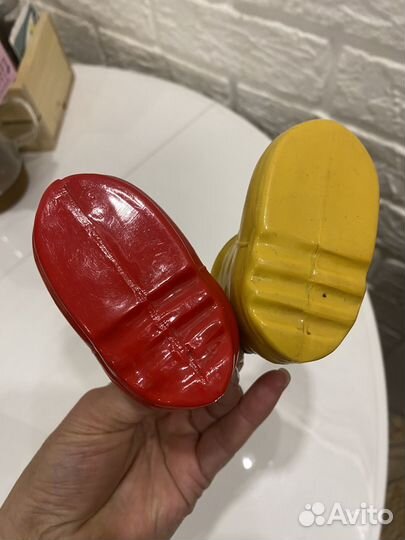 Игрушка СССР котенок в ботинке целлулоид