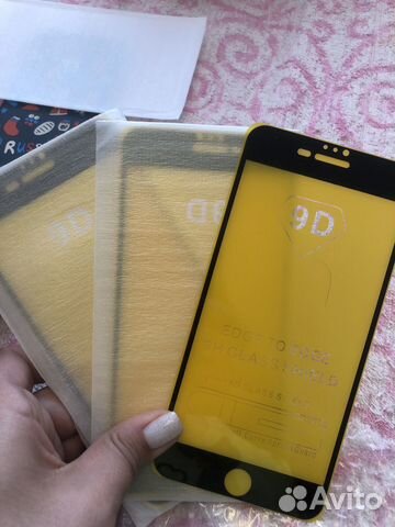 Защитное стекло 3шт за 250р iPhone 8 plus