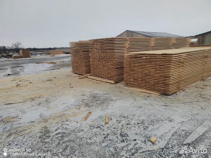 Доска обрезная 25х100х6000 ГОСТ